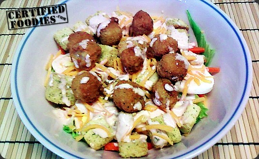 Chicken Popcorn Salad - CertifiedFoodies.com