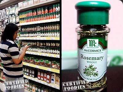McCormick Rosemary and Grocery Store Spices section  - Cottage Pie, Shepherd's Pie Recipe - CertifiedFoodies.com