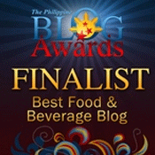 2011 Philippine Blog Awards Best Food and Beverage Blog Finalist