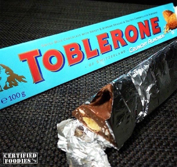 Toblerone with Salted Caramelized Almonds