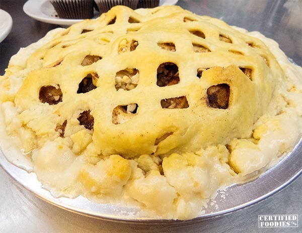 Overloaded apple pie from Group 1
