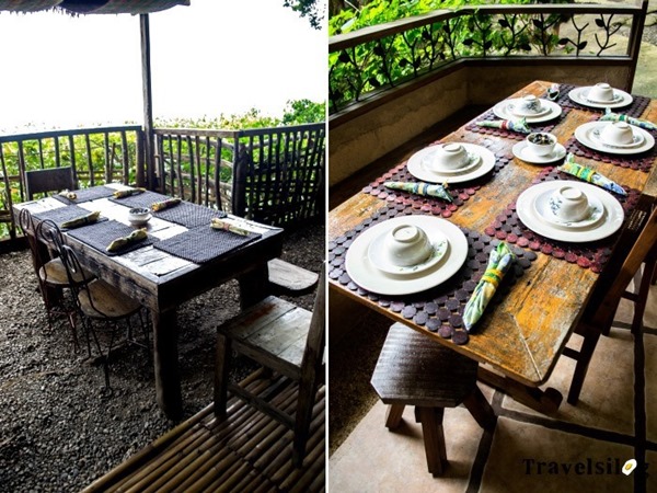 Dining area at Bamboo restaurant