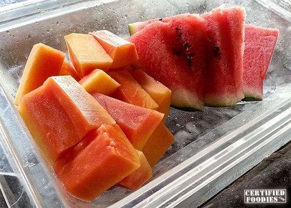 Fresh fruits for breakfast!