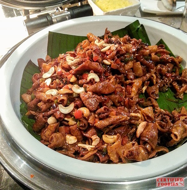 Fried Pusit with Sweet Salted Egg Cream Sauce at Corniche of Diamond Hotel