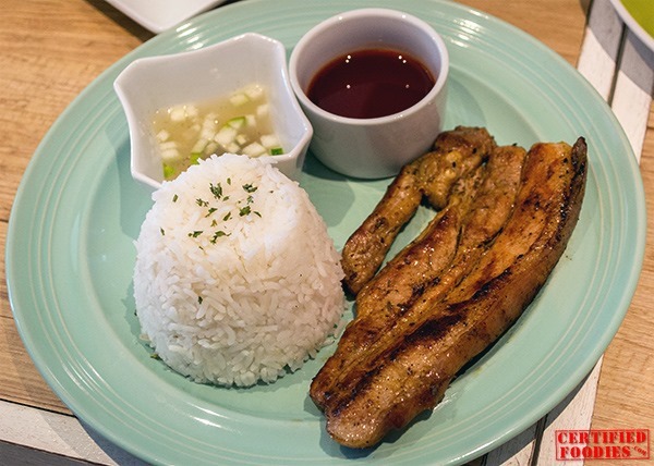 Cups and Cones also have savory offerings like this grilled liempo
