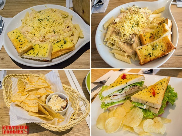 Pasta, nachos, sandwiches at Cups and Cones in Malabon