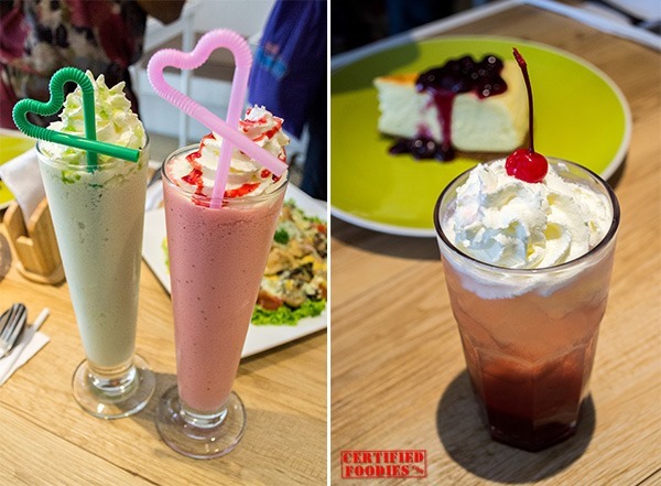 Shakes and Italian soda at Cups and Cones