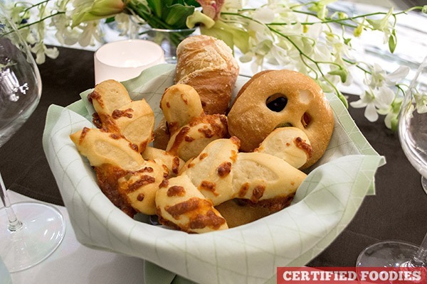 Complimentary bread at Finestra Italian Restaurant in Solaire Resort and Casino
