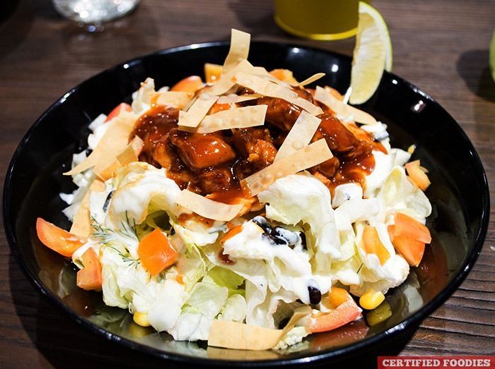 Grilled BBQ Chicken Salad from Cops and Robbers