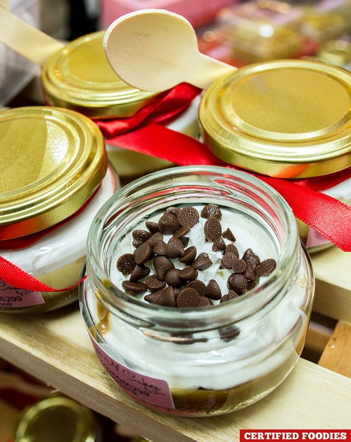 Banoffee cake in a jar from Simply Cups and Cakes made with Alaska Crema