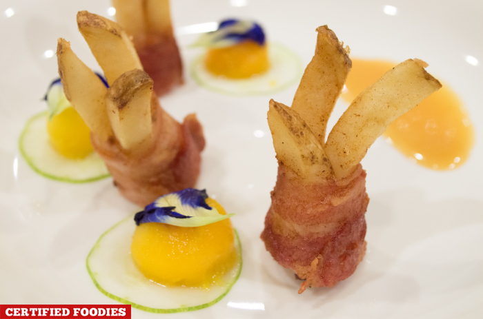 Bacon and US Potato Roll with Miso Peaches from Cafe Uno Waterfront Insular Hotel Davao City