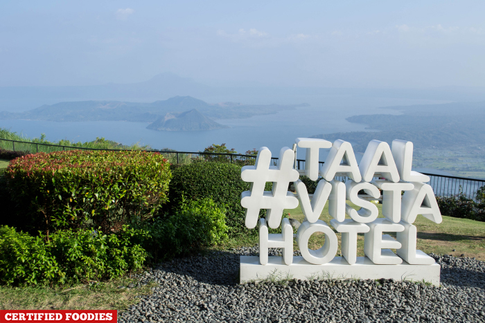 Taal Lake Viewing Deck at Taal Vista Hotel Tagaytay City Philippines