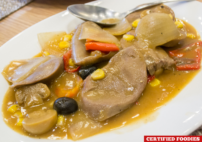Day 02 Lengua Dish at Tradisyon Restaurant in Azalea Residences Hotel Baguio City