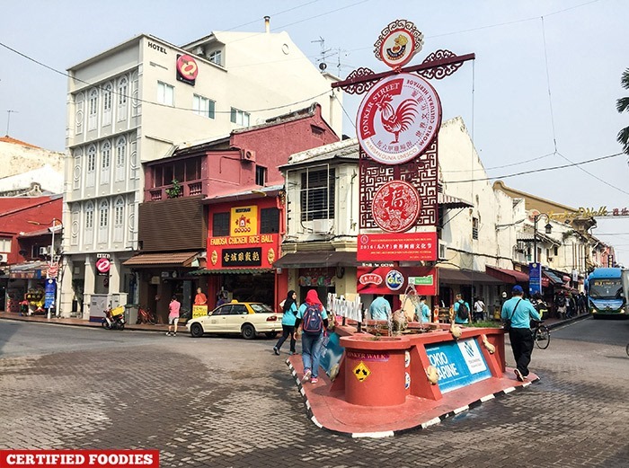 Jonker Street in the day in Melaka, Malaysia