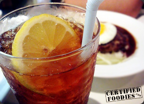 Mai's order was served, here's me waiting with my Iced Lemon Tea - CertifiedFoodies.com