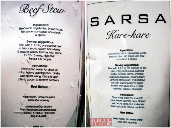 Gourmet Sarsa recipes for Beef Stew and Kare Kare Gourmet Sarsa recipes for Beef Stew and Kare Kare