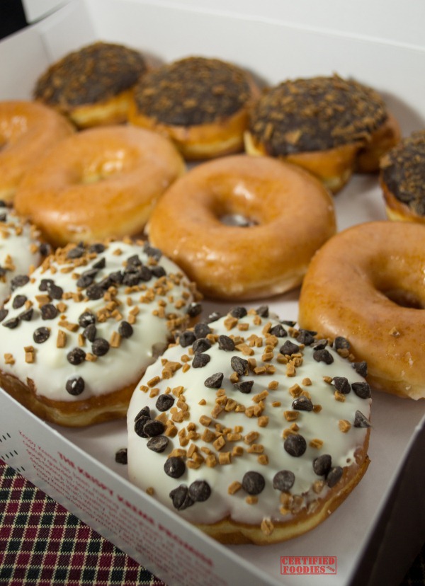 Krispy Kreme Speculoos Cookie Butter Doughnuts and Original Glazed