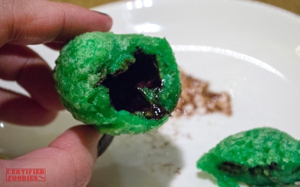 Xin Tian Di's Ampalaya Buchi with chocolate filling