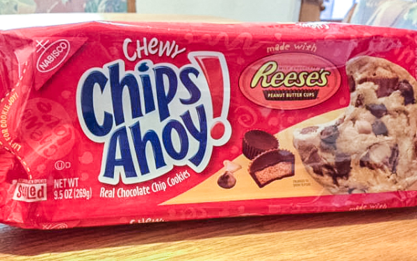 Chips Ahoy with Reese's Peanut Butter Cups - yes please!!