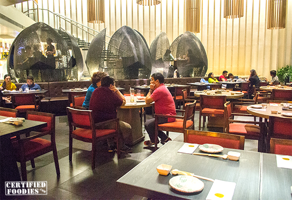 Inside Wafu, a Japanese stlye restaurant in Greenhills