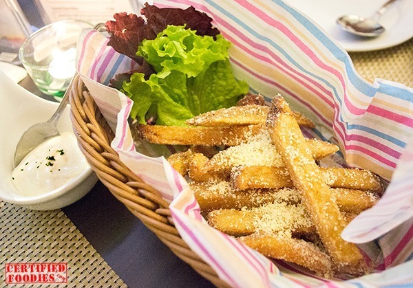 Parmesan Fries with Truffled Mayo Dip from NACI Comfort Food
