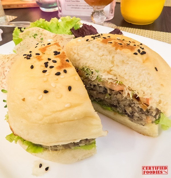 Veggie Mushroom Burger - NACI Comfort Food