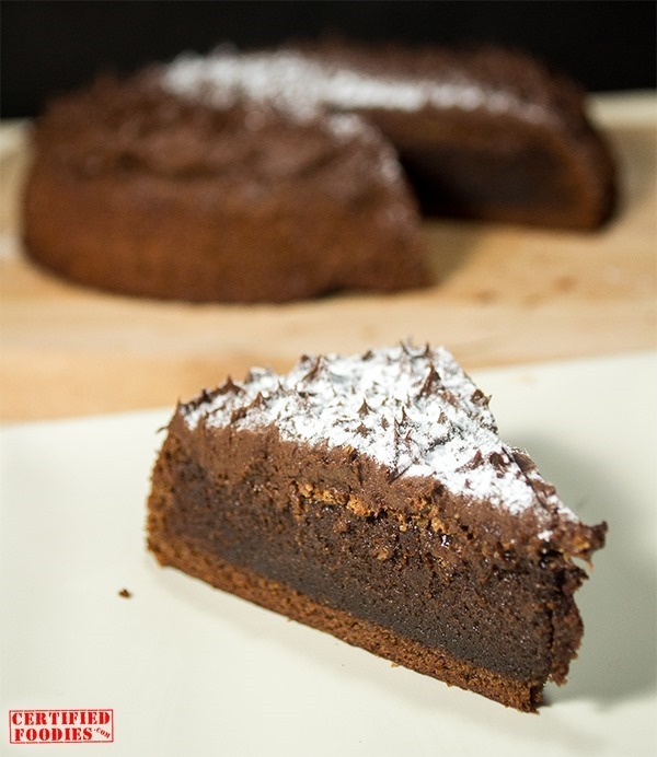 A slice of our moist chocolate torte