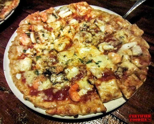 Seafood pizza from Bohol Bee Farm