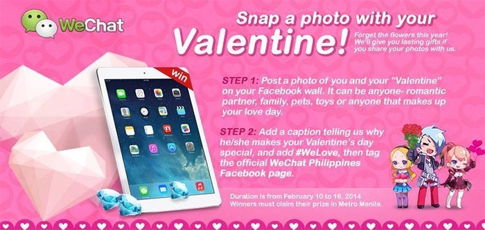 WeChat - A Photo with my Valentine Facebook promo