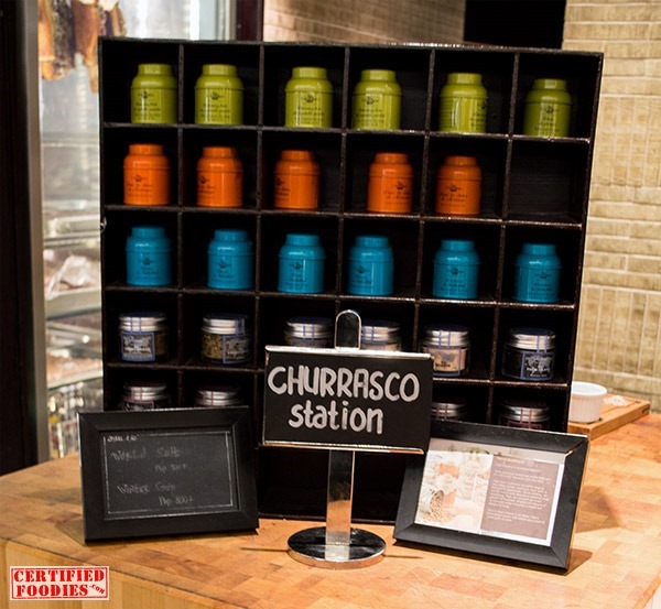 Spiral 2Go items at the Churrasco station
