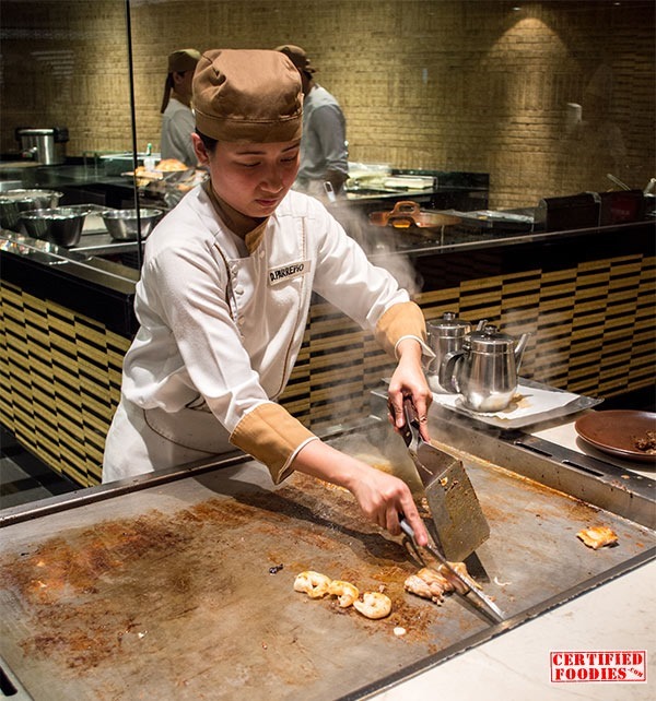 Teppanyaki station at Spiral