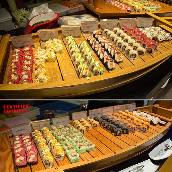 Suhi and sashimi at Vikings SM Megamall buffet