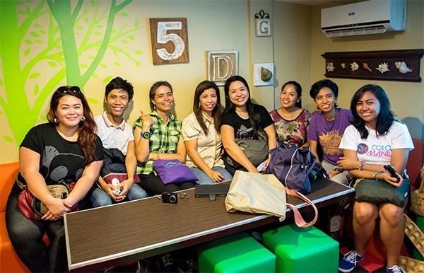 Bloggers who joined the Malabon food tour - at M Flores in Malabon