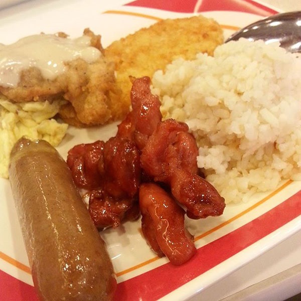 KFC Breakfast Buffet - unlimited tocino, longganisa, eggs, etc