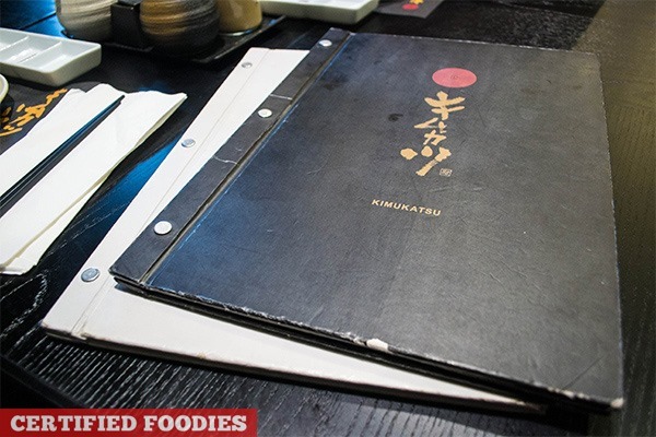 Kimukatsu Black and White Menu