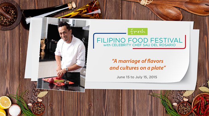 Chef Sau del Rosario for the Filipino Food Festival at Fresh Restaurant Solaire Resor and Casino