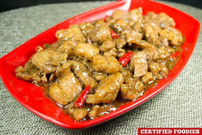 Caramelized Black Pepper Spicy Chicken - Mhelinamnam recipe