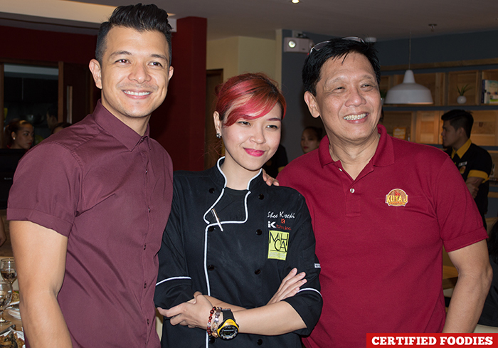 Jericho Rosales Chef Sheena Koseki Winglip Chan for Kuya J Restaurant in SM Megamall Mandaluyong
