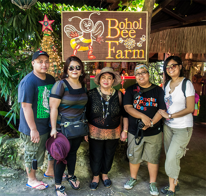 Our group at Bohol Bee Farm