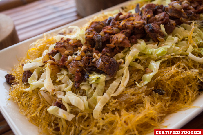 Pancit Batangas with Longganisa Balayan for the Batangas Food Festival at Matabungkay Beach Hotel in Lian Batangas