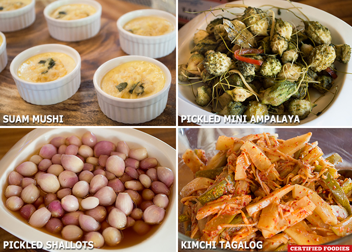 Side Dishes for the Batangas Food Festival at Matabungkay Beach Hotel in Lian Batangas
