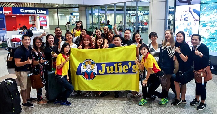 Filipino bloggers with Julie's Biscuits in Malaysia