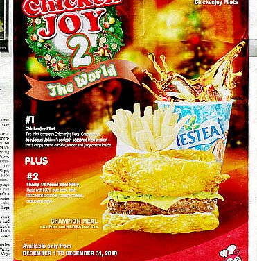 Jollibee Champion Meal Ad is a Hoax!