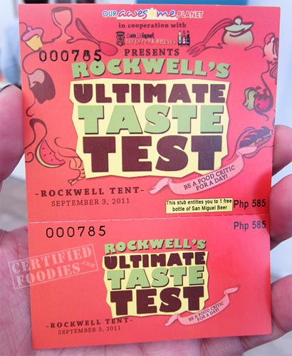 Certified Foodies at the Ultimate Taste Test 6.0 : Part 1