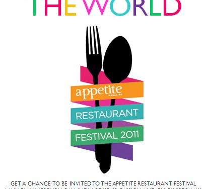 See You at the Appetite Restaurant Festival 2011!