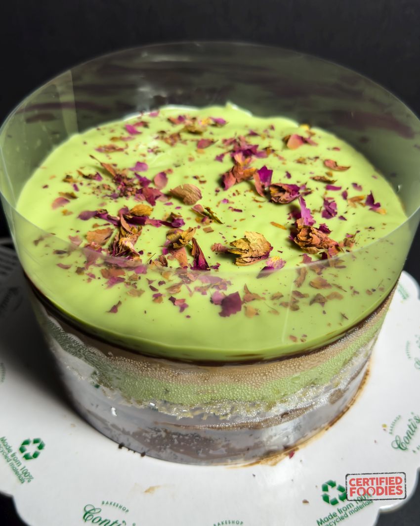 Conti's Pistachio Crunch Cake Review - Dubai-Inspired